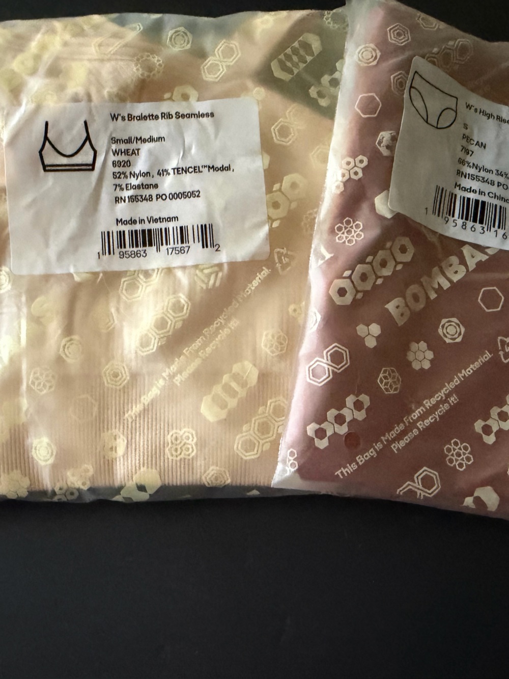 Women’s Bombas Bralette & Briefs - Size Small
